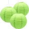Hocansen 3 linternas de papel linternas chinas linternas de papel redondas linternas de papel para colgar decoración para fiestas, bodas, cumpleaños, festivales, decoraciones para fiestas(12in/Green)