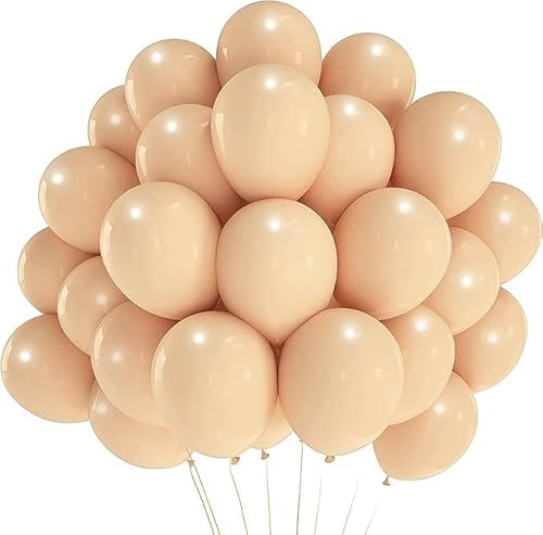 Luftballon 12 Zoll 30cm Naturlatex Luftballon Heliumballon Deko für Geburtstag Taufe Party Deko (Koralle, 50 Stück)