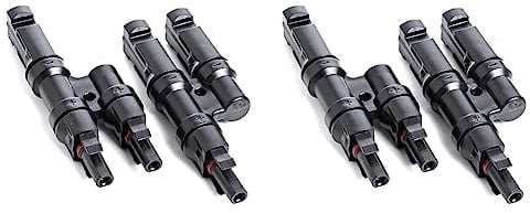 Offgridtec® Y-Stecker - Abzweigbuchsen (Set) kompatibel zu den gängigen Solarsteckern Stecker Solar Photovoltaik Steckverbinder mit Easy-Klick Verschluss (Packung mit 2)