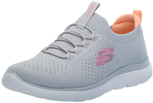Skechers Damen Summits Sneaker, Grey/Multi=gymt, 38 EU Weit