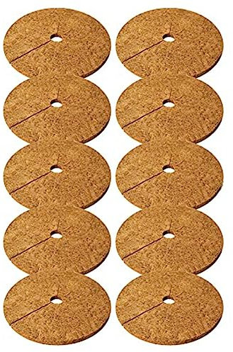 huanzhi Estera Protectora de Anillo de Mantillo de áRbol de Fibras de, Esteras de ProteccióN de áRbol de Natural de 11.8 Pulgadas, Cubierta de Planta de Disco de áRbol