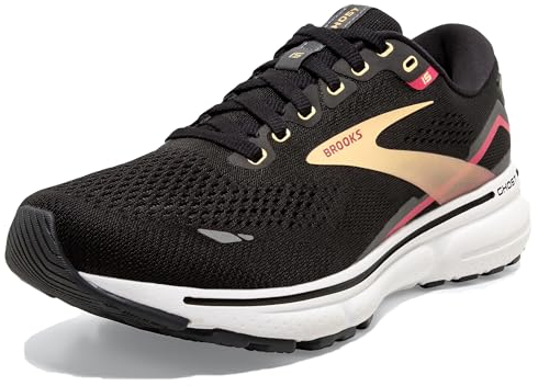 Brooks Damen Ghost 15 Sneaker, Black Orange Raspberry, 43 EU