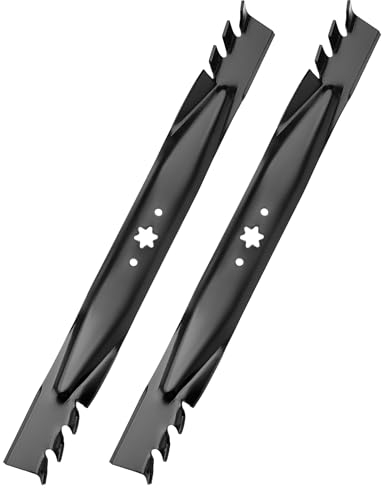 budrash 942-04244A Mähmesser für Cub-Cadet 46 Zoll XT1-46 XT1 XT2 LT46 LX46 LTX1046 LTX1045, 942-04290-X Mulchmesser ersetzen 742-04290-X 942-04290 742-00 4244, 2 Stück