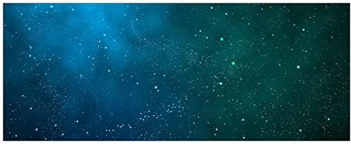 Wallario Poster - Sternenhimmel - Milchstraße und Sterne bei Nacht in Premiumqualität, Größe: 80 x 200 cm XXL-Poster
