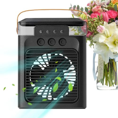 Ventilateur brumisateur de bureau – Ventilateur de pulvérisation d'eau USB, ventilateur de pulvérisation d'eau | Ventilateur humidificateur de table à piles pour voyage, bureau à domicile, extérieur,