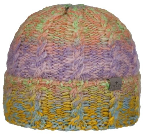 LIERYS Bianda Umschlagmütze Tweed-Optik Made in Germany Damen Winter bunt One Size