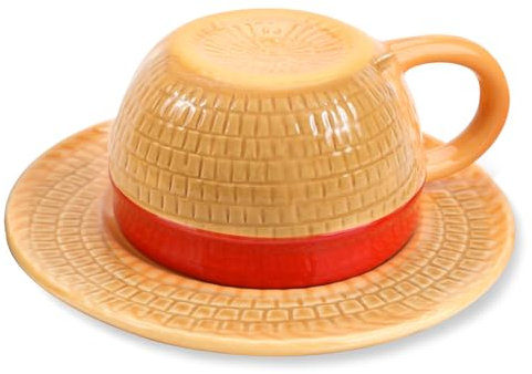 Tasse Anime One Piece, Tasse Chapeau de Paille Luffy, Tasse à Thé/Lait en Céramique, Tasse à Thé, Tasse à Lait, Tasse de Bureau, Cadeaux pour Noël, Cadeaux d'anniversaire pour Anime (Luffy)
