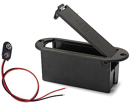 9v Batteriehalter Gehäuse mit Kabel für Aktive Bass und Gitarrenpickups