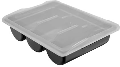GGM Gastro Besteckkasten 3-fach 415x300x107 mm | Hygienische Aufbewahrung, spülmaschinenfest, zeiteffiziente Reinigung, sofort einsatzbereit, platzsparendes Design