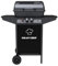 Zendea Barbecue a Gas 2 Fuochi John – BBQ da Esterno in Acciaio Nero Opaco con Griglia Inox, Termometro, Cappa, Ruote e Accensione Piezoelettrica, Barbecue a Gas Esterno Compatto