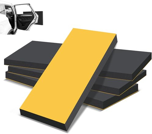 Cozary Mousse Protection Garage, 4 Pièces Épaisseur Autoadhésive 30x15 cm, 2 cm Protection des Arêtes de Portières de Voiture Extra Épaisse, Adhésive, Étanche, pour Les Garages, Parkings Intérieurs