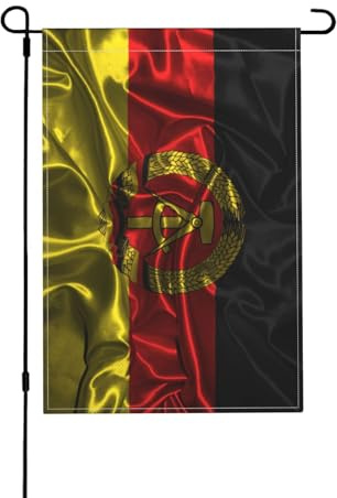 Hanging Flag Seidenstil Ostdeutschland Garten Flaggen Durable Personalisierte Gartenflagge Weatherproof Personality Flag Für Parade Party Outdoor 30X45CM