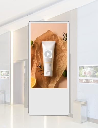 Plakatständer, Digital Signage Display, Aufzugs-Bulletin-Schilderhalter, an der Wand montierte LED-Nachrichtenschreibtafel for Store Hotel School(Horizontal Version)