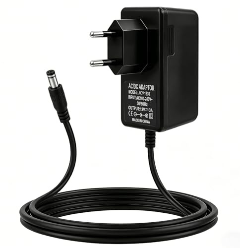 12V 3A Adaptateur Secteur Alimentation AC-DC 220V 230V 50/60Hz 36W | Transformateur d'alimentation Universel pour Bandes LED, Caméras, Routeurs (5,5mm*2,1mm)