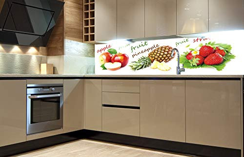 Dimex Küchenrückwand Folie selbstklebend FRÜCHTE Mix | Klebefolie - Dekofolie - Spritzschutz für Küche | Made in EU - 180 cm x 60 cm