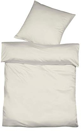 fleuresse Halbleinen Bettwäsche Provence leinen, 1 Bettbezug 155 x 220 cm + 1 Kissenbezug 80 x 80 cm