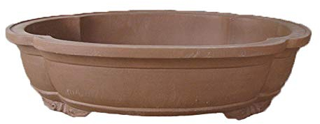 Ovale bonsai pot (mokko vorm) in aardewerk 70x55x14 cm - GL113c