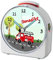 CreaDesign, WU-71-1009, Feuerwehr, analog Kinderwecker weiß, Funkwecker mit Sweep-Uhrwerk und fluoreszierenden Zeiger und Licht, personlisiert mit Namen, 10,2 x 4,6 x 11 cm