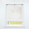 SCHOAL Raffrollo ohne Bohren Raffgardinen mit Ösen Gardinen Küche Ösenrollo Vorhänge Transparent Modern Wellen Muster BxH 80x130cm 1 Stück Muster #2 Gold