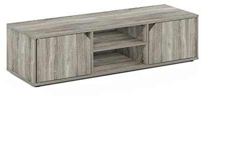 Furinno Classic Soporte TV de hasta 55 Pulgadas, Madera compuesta, Roble Francés, 40.1 (P) x 119.8 (L) x 30.9 (H) cm