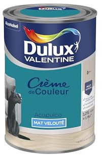 Dulux Valentine Crème de Couleur - Peinture multi-supports intérieure - Mat Acapulco 1,25 L