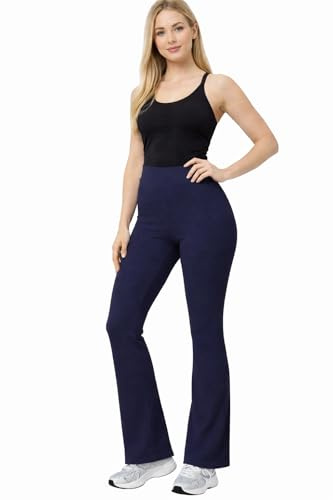 L S U Women's Bootcut Bootleg Plus FIT Trousers, Black, Size 27 inches
