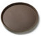 Forgast Bandeja Redonda de Servir | Diámetro 45 cm | Plástico con Superficie de Goma Antideslizante | Bandeja Decorativa | Bandeja de Camarero | Color Marrón y Verde camareros
