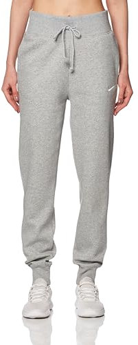 Nike DQ5688-063 W NSW PHNX FLC HR Pant STD Pants Damen DK Grey Heather/SAIL Größe XL
