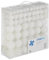 Relaxdays Set da 150 Palline di Natale, Addobbi Natalizi, Opache, Lucide, Glitterate, ∅ 3,4 e 6 cm, Decorazioni, Bianco