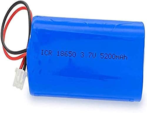 3.7v 18650 5200mah Batterie Au Lithium Batterie Rechargeable LED Lumière De Pêche Haut-Parleur avec Prise Xh2.54-2p,1 PCS
