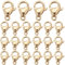 SUNNYCLUE 1 Box 100 Stück 24K Vergoldeter Edelstahl Karabinerverschluss Für Massenschmuck Karabinerhaken Verschluss 6x9 mm Mini Armbänder Verbinder Clips Verschlüsse Karabinerverschlüsse Für Die Schmu