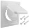 Vent Cover, 100mm 4 Extractor Fan Vent Cover, Air Vent Covers for Walls Inside Outside, Ventilation Grilles External Vent Cover for Tumble Dryer Vent