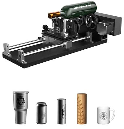 OMTech Laser Rotary Rotationsachse Laser-Rotationswalze GL49 4-Räder-Drehachse für 50W 60W 80W 100W 130W CO2-Lasergraviermaschine Rotation Axis
