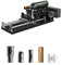 OMTech Laser Rotary Rotationsachse Laser-Rotationswalze GL49 4-Räder-Drehachse für 50W 60W 80W 100W 130W CO2-Lasergraviermaschine Rotation Axis