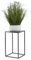 HowHomely Blumenständer Metall Graphitgrau 40 cm Hoch - Solider und Robuster Blumenhocker Metall - Pflanzenständer für die Dekoration in Wohnzimmer Schlafzimmer oder Büro