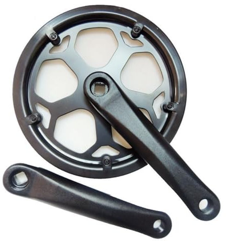 Generico Guarnitura Pieghevole per Bici da 170 mm, 40 Denti, 48 Denti, 52 Denti, Set pedivella per Bicicletta, pedivella con Foro Quadrato per Mountain Bike