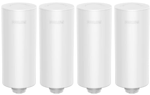 Philips Replacement Plus Filter Cartridges for Philips Instant Water Filter Pitcher, 4 Pack