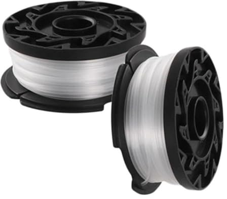 FACAIIO Ersatzspule und Schnur für Black & Decker Reflex Rasentrimmer, 1,5 mm Trimmerfaden, Teil BD032, A6481/A6485, 2 Stück