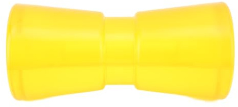 Thonlai Anhängerrolle, 190 X 85 X 16 Mm, PVC-Boots-Bugrolle, Glatt, Nicht Scheuernd, mit Leuchtend Gelber Farbe, für Yacht-Gummiboot, Schlauchboot, Schnellboot