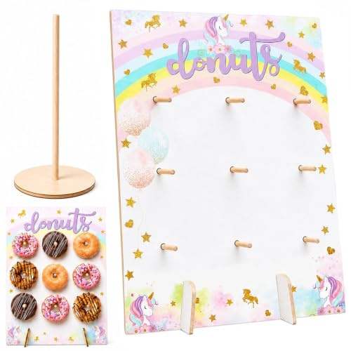 Sunshine smile Donut Wand Hochzeit,Donuts Ständer Holz,Einhorn Donuts Stander,Candy Bar Donut Wand,Donut Board,Donut Tafel,Donut Halter,Donut Dekoration für Hochzeiten Geburtstage,Babyparty,Jubiläen