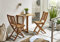 SAM 3-TLG. Balkongruppe Alessio, 1x Tisch 70x45 cm + 2X Klappstuhl, Balkon-Set aus Akazien-Holz, FSC® 100% Zertifiziert