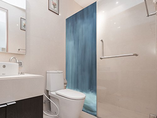 Shower Screen Vinyl Decal Adhesive Sticker with Waterfall Design - Strong Adhesive - Easy to Put in Place - Decorative and Stylish Design 200x70cm