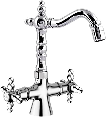 Casa Padrino Jugendstil Retro Waschtisch/Waschbecken Armatur Silber H. 23,5 cm - Nostalgisches Bad Zubehör