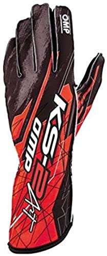 OMP KS-2 Art Handschuhe SCHWARZ/ROT GRÖSSE L