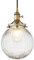 Yosoan Vintage Edison Switch Pendant Light Fiting with Ribbed Globe Glass Shade, Loft Bar Edison Hanging Ceiling Lights Chandelier for Kitchen Dining Room Bedroom Restaurant (Antique)