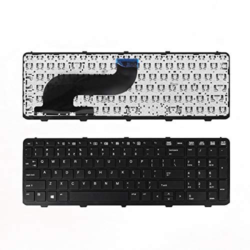Clavier de remplacement pour ordinateur portable HP ProBook 650 G1 655 G1 650G1 655G1 US avec cadre clavier d'ordinateur portable Noir 738697-001