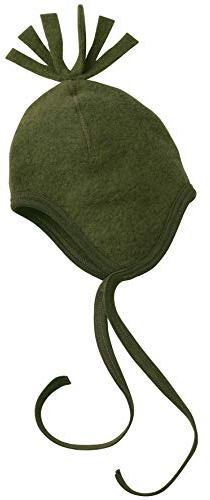 Engel Natur, Fleece Mütze, 100% Wolle (kbT) (74-80, Schilf Melange)
