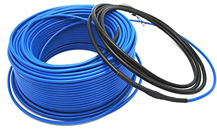 20W/m FEP Fluoropolymer Insulated Alloy Heating Wire Warm Tile Laminate Floor Underfloor Heating Cable 50m -1000W