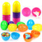 Wishstar 24 Stück Ostereier Plastik,6cm Ostereier zum befüllen,Ostern überraschungseier,Kinder überraschungsei Ostern Zum Füllen von Süßigkeiten und Kindergeschenken an Ostern