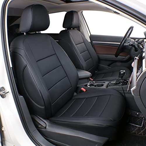 Easeadd Custom Sitzbezüge für Ford Focus MK4 Sitzbezüge 2018 2019 2020 2021 2022 2023 für Alle Varianten - Schwarz(Dicke Streifen)